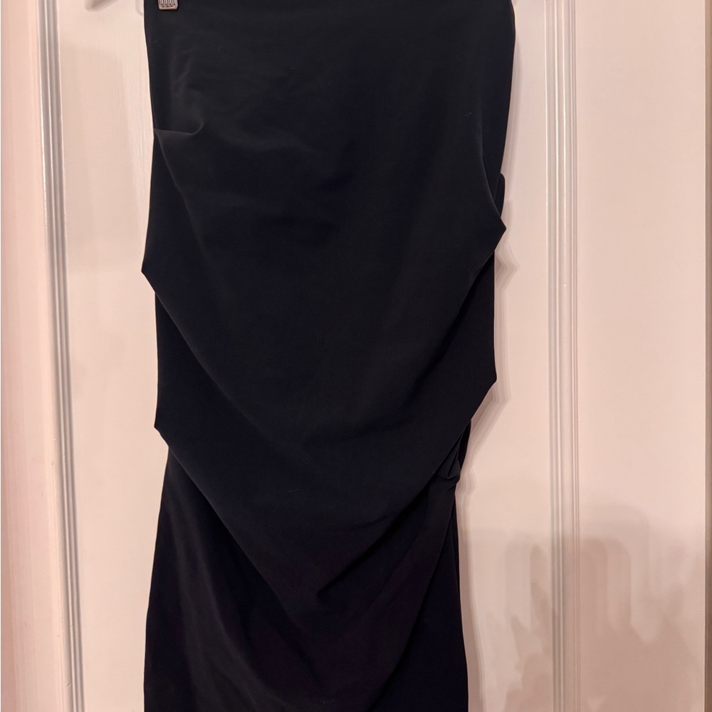 Nicole Miller Artelier Midi Skirt Size 2 Black